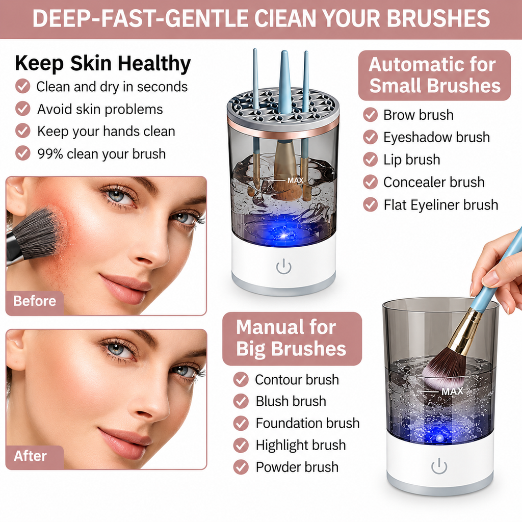 3-in-1 Electric Makeup Brush Cleaner & Dryer