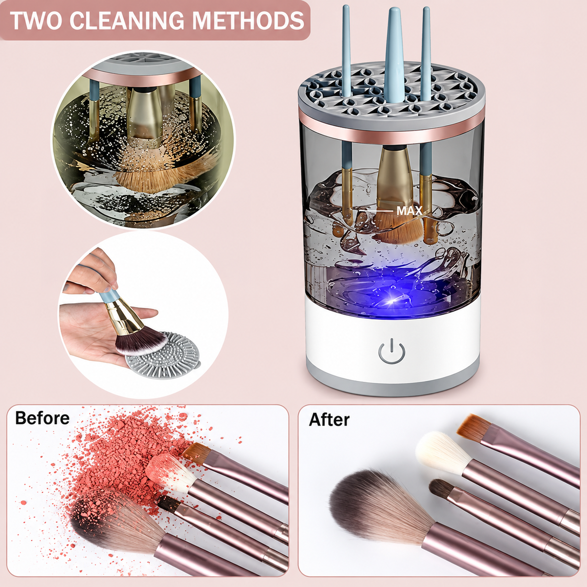 3-in-1 Electric Makeup Brush Cleaner & Dryer