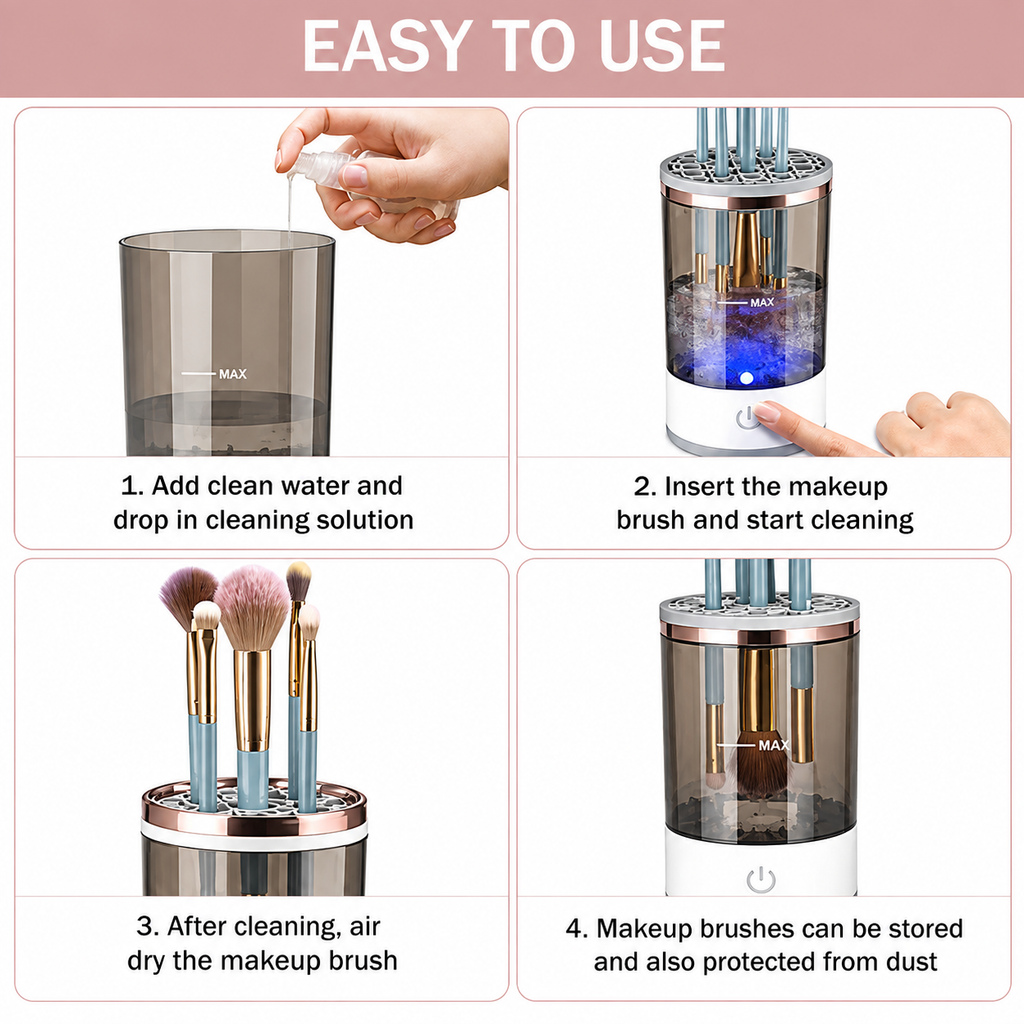 3-in-1 Electric Makeup Brush Cleaner & Dryer