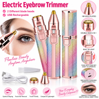 2-in-1 Rechargeable Eyebrow & Facial Hair Trimmer