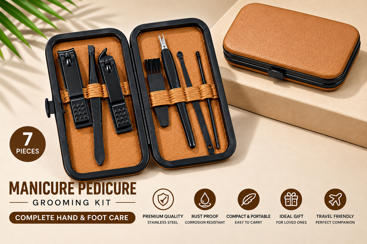 7-Piece Manicure & Pedicure Nail Care Kit