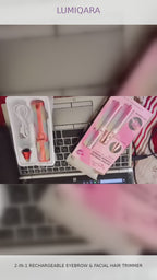 2-in-1 Rechargeable Eyebrow & Facial Hair Trimmer