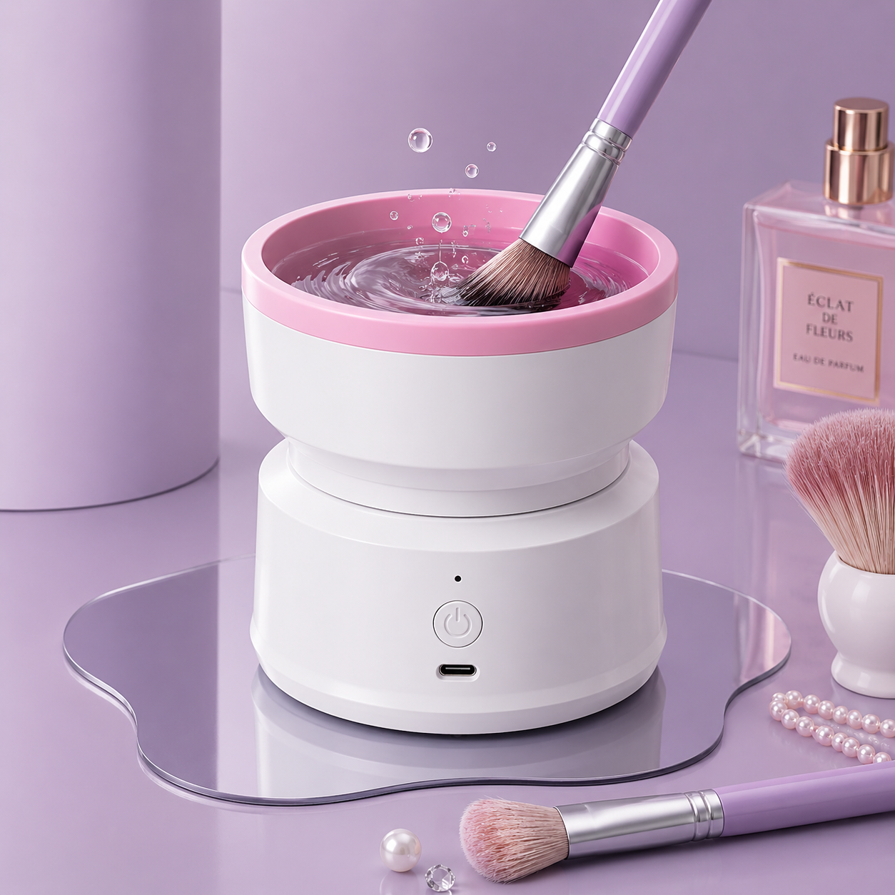 Automatic Electric Makeup Brush Cleaner – USB Powered